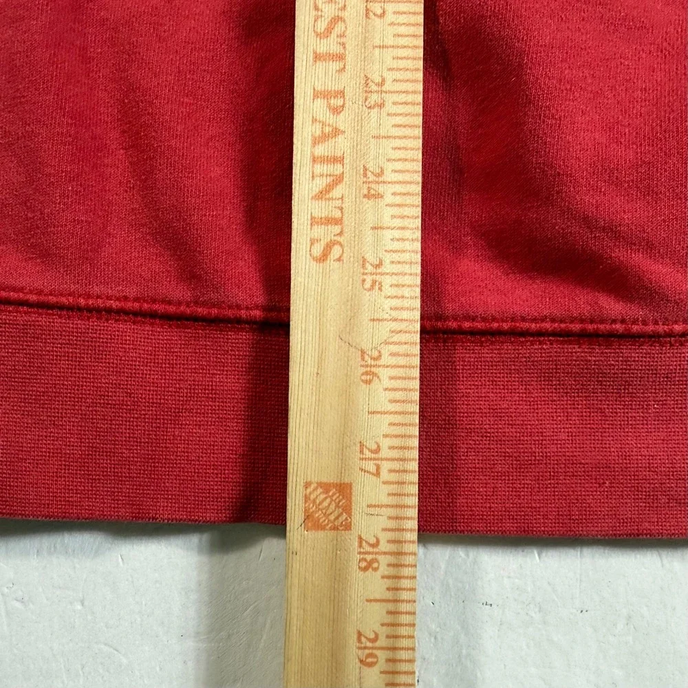 Jordan Hoodie Mens Large Center Jumpman Logo Hoodie Red Pullover Sweatshirt‎